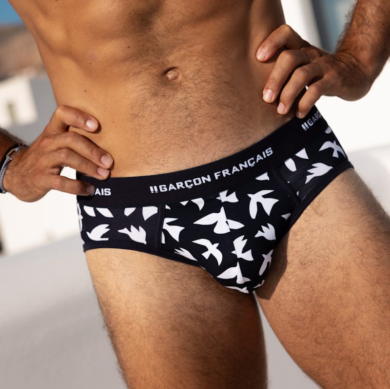 Slip aves blancas