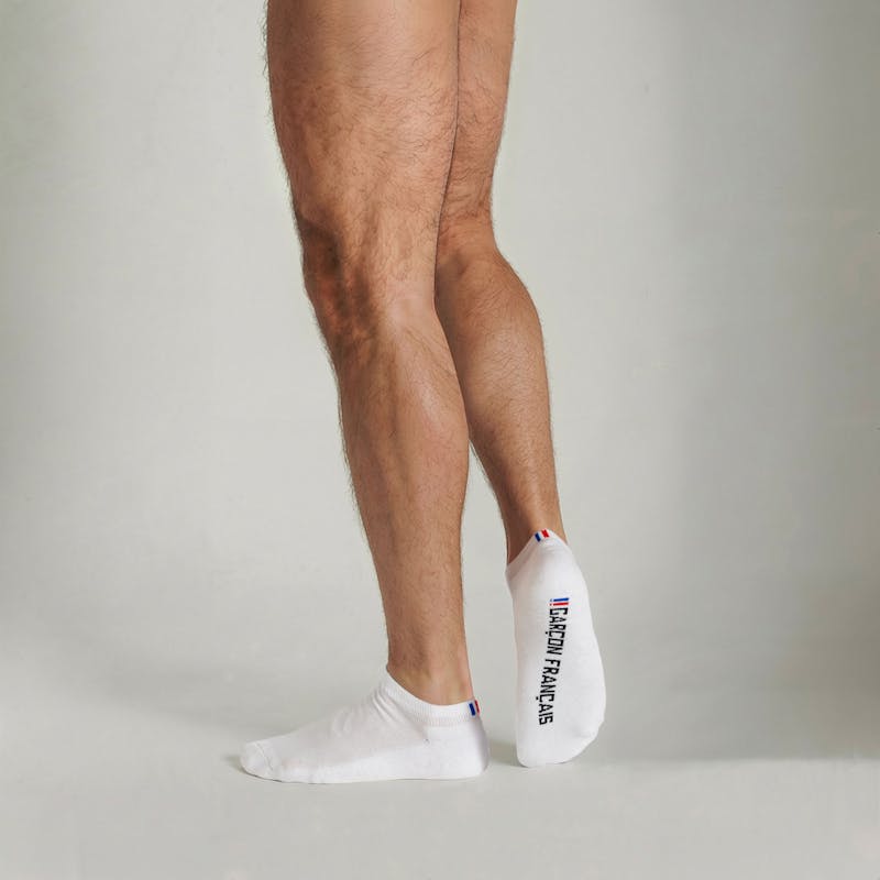 White ankle socks