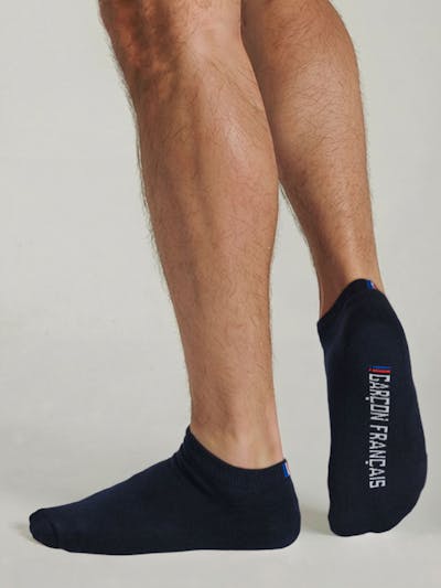Navy blue ankle socks