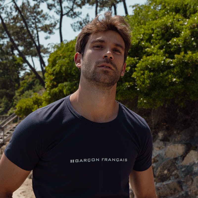 T-shirt bleu marine - Logo