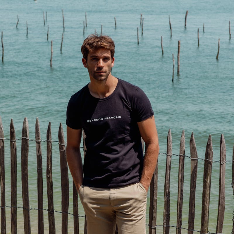 T-shirt bleu marine - Logo