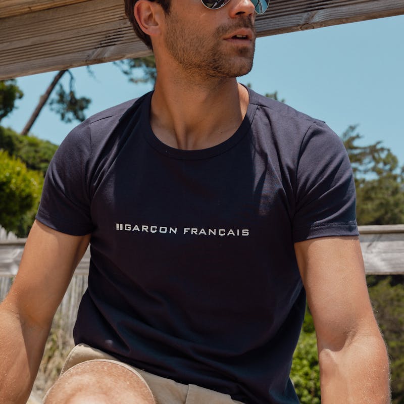 T-shirt bleu marine - Logo
