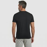 T-shirt noir col V - Indispensable